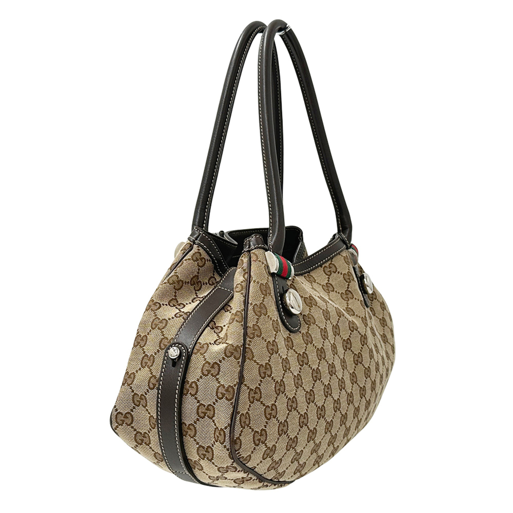 Gucci GUCCI Women's Handbag, Brand Tote Bag, GG Canvas, Sherry, Beige/Brown, ... - Picture 4 of 10